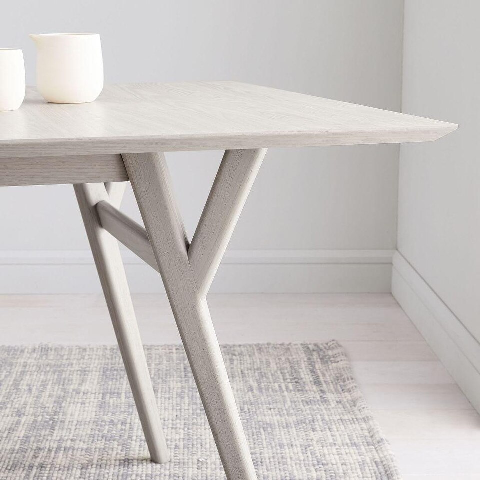 MidCentury Expandable Dining Table Pebble West Elm Australia